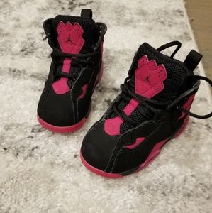 Jordans (black/deep fuchsia)
